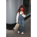 Studio Noos Teddy Mini Backpack gyerek hátizsák – Ecru Hearts