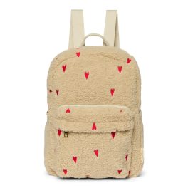   Studio Noos Teddy Midi Backpack gyerek hátizsák – Ecru Hearts