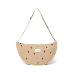 Studio Noos Teddy Adult Fanny Pack övtáska / crossbody táska – Ecru Hearts