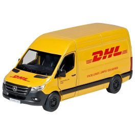   Goki Fém Mercedes-Benz Sprinter DHL kiszállítóautó - 12,5 cm