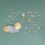 Mimi&Lula Hernyós és pillangós csatok - 4 db-os szett