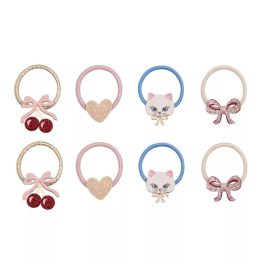 Mimi & Lula Kittybow mini hajgumik – 8 db-os szett