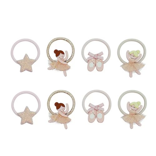 Mimi & Lula Balerina mini hajgumik – 8 db-os szett