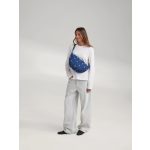 Studio Noos Denim Adult Fanny Pack övtáska / crossbody táska – Dark Blue White Hearts