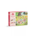Moulin Roty - A nagy család - Évszakok puzzle - kirakó (4x12 db-os)