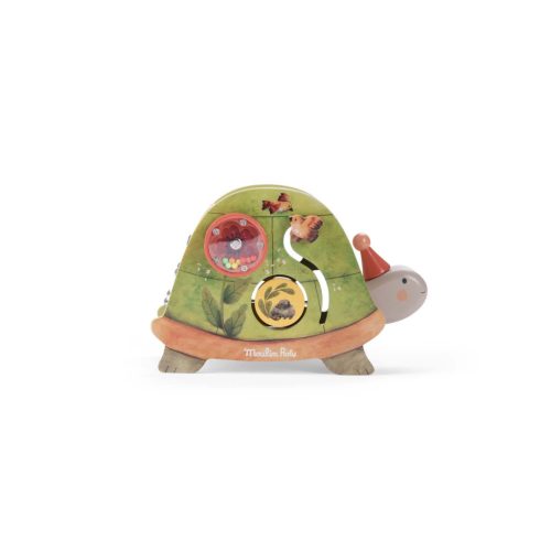 Moulin Roty - A három kisnyuszi - fa készségfejlesztő játék - teknős
