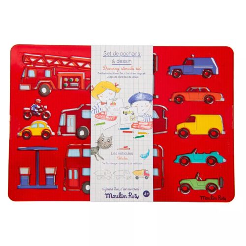 Moulin Roty - Játékidő - Rajzsablon - Járművek