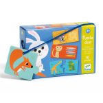 Djeco Párosító puzzle - Ki mit eszik? 20 db-os