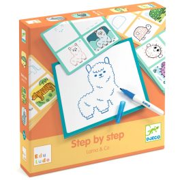   Djeco Rajzolás lépésről lépésre -  Step by Step - Lama & Co