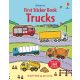 Usborne: First Sticker Book Trucks 