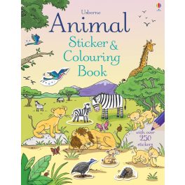 Usborne: Animal Sticker & Coloring Book