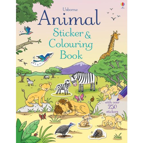 Usborne: Animal Sticker & Coloring Book
