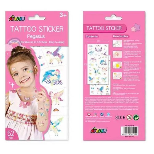 Avenir Lemosható tetoválás, Unikornis