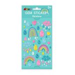 Avenir Csillogó kövek matrica készlet, Szivárványok