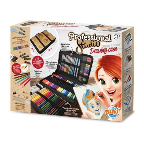 Buki Kreatív rajzkészlet tolltartóval 