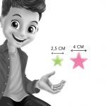 Buki Sötétben világító színes csillagok 