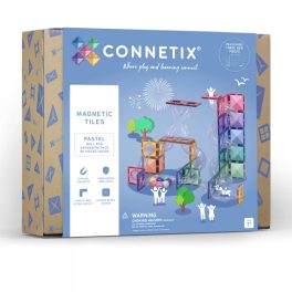 CONNETIX pasztell golyópálya kiegészítő szett 80 db
