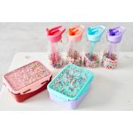 Petit Monkey kulacs - Macaron pops, aqua kék