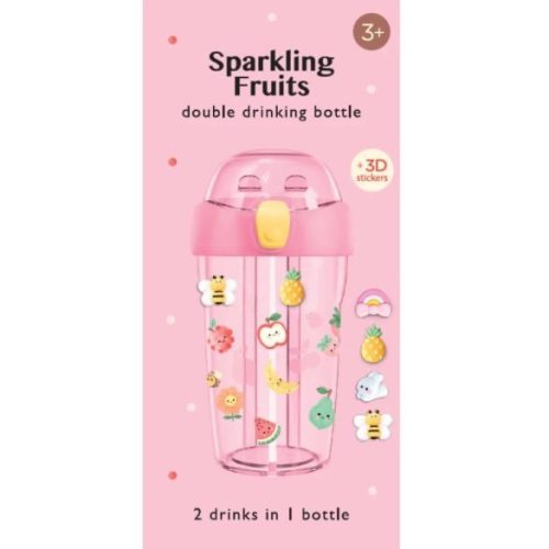 Petit Monkey kétrekeszes kulacs sparkling fruits