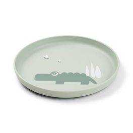 Done by Deer Foodie tányér, Croco, zöld