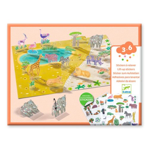 Djeco Matricázós sztorik, 3D - Állati élőhelyek