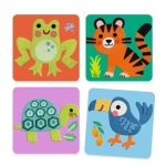 Djeco kollázs műhely – Puha állatok filcből – Soft Animals