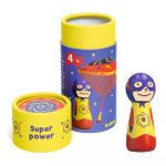 Djeco Ügyességi játék – Repülő hős – Flying Hero – Super Power („Szuper erő” ejtőernyős figura)
