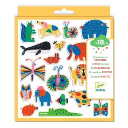   Djeco Matricák - Állatkák mindenhol! 60 filcmatrica - Animals everywhere!