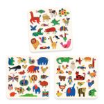 Djeco Matricák - Állatkák mindenhol! 60 filcmatrica - Animals everywhere!