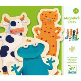 Djeco – Mágneses képkirakó: Vicces állatok
