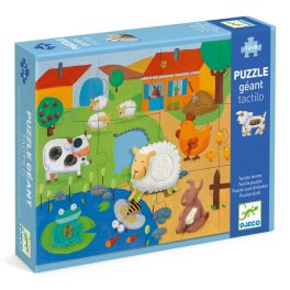 Djeco Óriás puzzle - Tanyasi állatsimogató, 12+8 db-os
