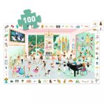 Djeco Megfigyeltető puzzle – Balett iskola, 100 db-os – The Dance School