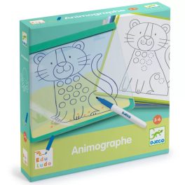   Djeco: Eduludo Fejlesztő játék - Állatmintás vonalvezető - Eduludo Animographe