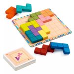 Djeco – Logikai játék: Tetris négyzetkirakó