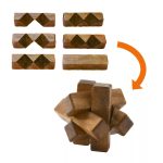 Djeco Logikai játék – Fa ördöglakatok – Woodix