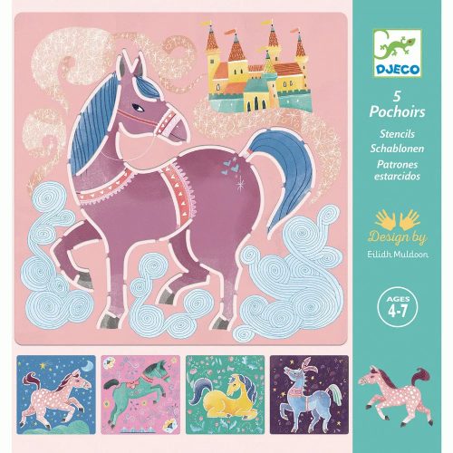 Djeco rajzsablonok – Lovak – Horses