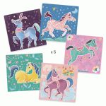 Djeco rajzsablonok – Lovak – Horses