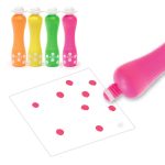 Djeco Marok filc készlet 4 fluoreszkáló színben - Pontozó színezés