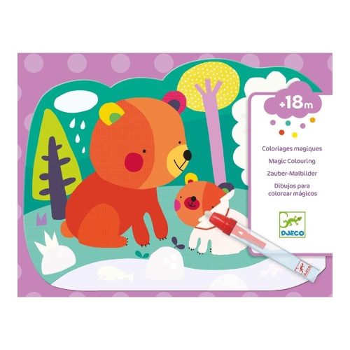 Vízzel színező készlet - Bújócska az erdőben