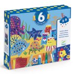 Djeco Kreatív műhely - 6 technika 1 dobozban - Tengeri örömök - Seaside delights