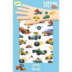 Djeco Tetováló matricák - Versenyautók - Speedsters