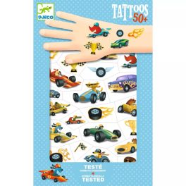 Djeco Tetováló matricák - Versenyautók - Speedsters