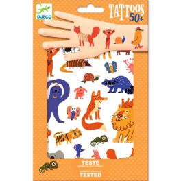 Djeco Tetováló matricák - Vicces állatok - Funny animals
