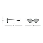 IZIPIZI Kids 9-36 D napszemüveg gumipánttal, sárgabarack