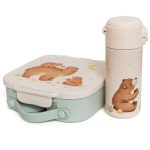 Petit Monkey bento típusú uzsonnás doboz - Macik és csillagok