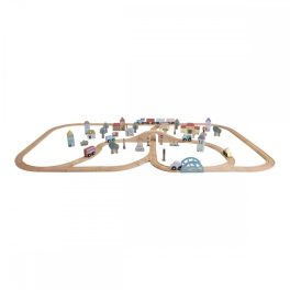 Little Dutch - Fa vonat szett XXL (fa vasút készlet)