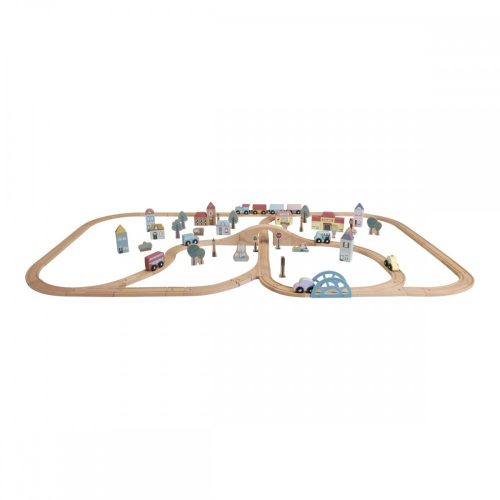 Little Dutch - Fa vonat szett XXL (fa vasút készlet)