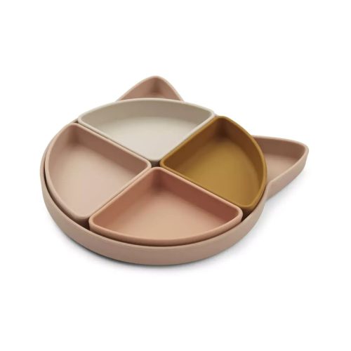 Liewood Arne osztott tányér, Cat rose multi mix