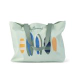 Liewood nagyméretű vászontáska - Boards / Light peppermint