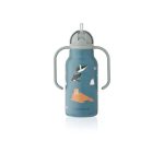 Liewood Kimmie szívószálas itatókulacs - 250 ml, Arctic Sea / Ocean view